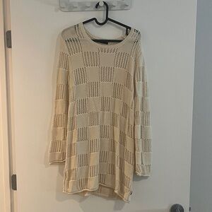 Vans Cream Long Sleeve Dress